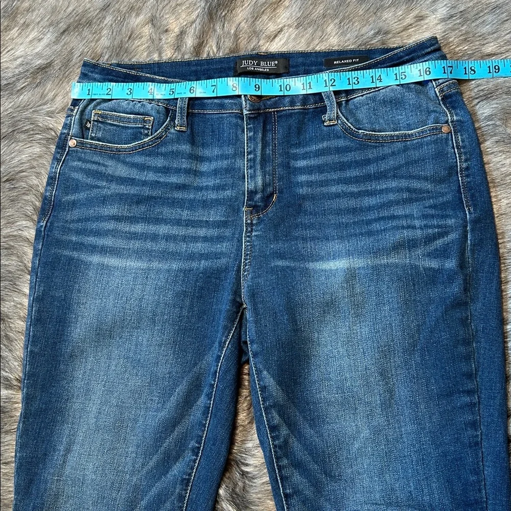 Judy Blue Relaxed Fit Jeans Dark Wash Blue Stretch Denim Women’s 32 - Picture 5 of 12